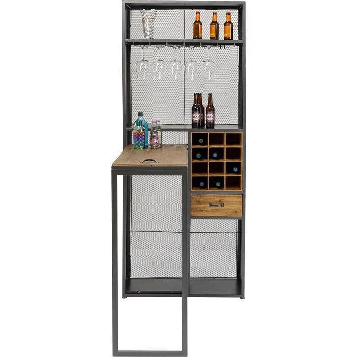 Vinoteca Industrial Bar Cabinet